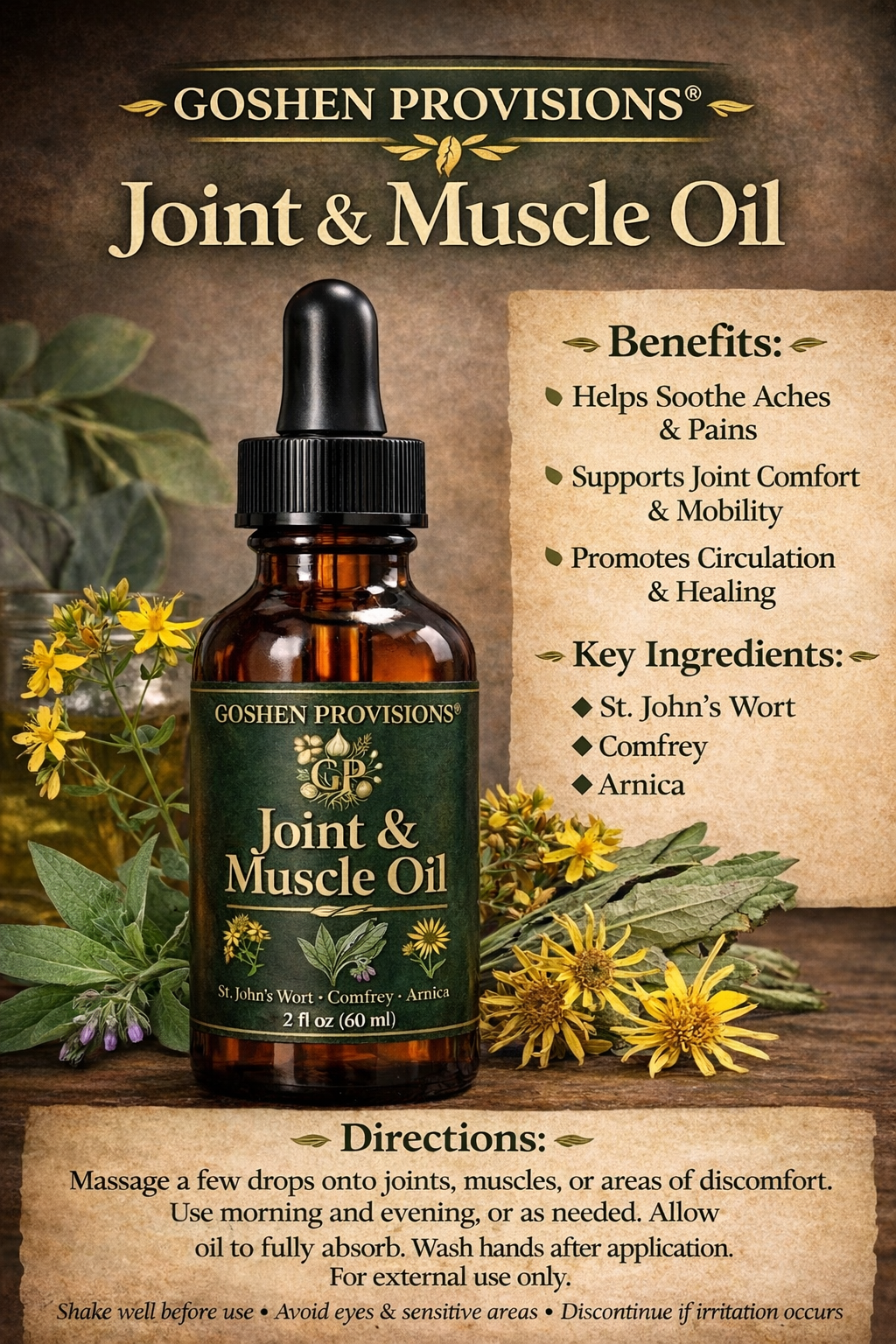 Goshen - Joint & Muscle Oil