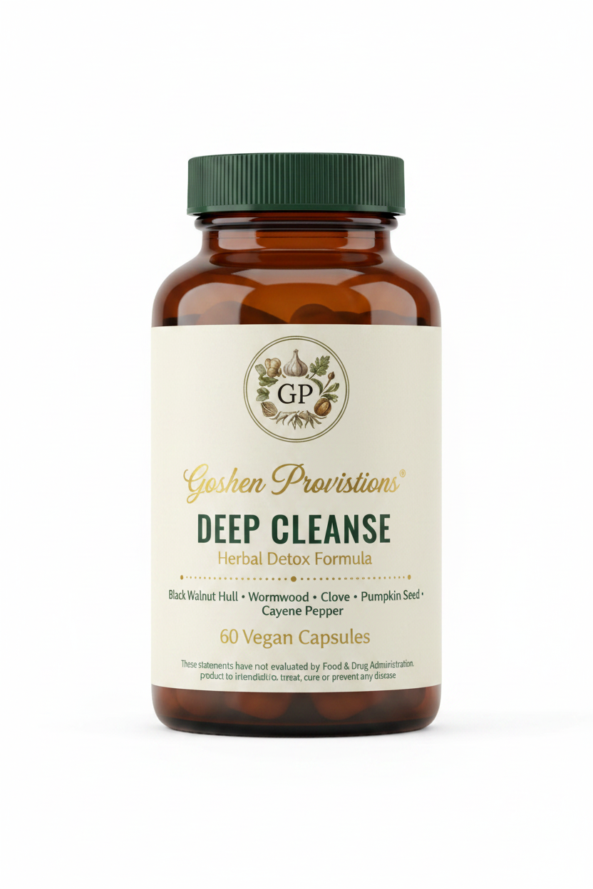 Goshen Provisions Deep Cleanse Bottle - Dot Separated Ingredients